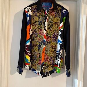 Robert Graham Multicolor Artistic Men's Shirt